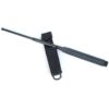 STEEL BATON WITH RUBBER HANDLE