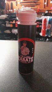 Karate martial arts water bottle from The Karate Shop